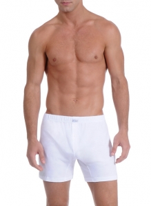 2xist Pima Cotton Button-Fly Boxer White, мужские трусы-боксеры, мужское бельё из 100 % хлопка, купить мужские трусы, хлопковые боксеры