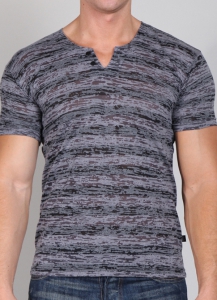Timoteo Burnout Notched Crew Neck, мужская футболка бренда Тимотео, оригинальная футболка, недорогая футболка на основе хлопка