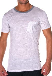 Andrew Christian Newport Tee Grey, мужская футболка с круглым вырезом горловины, купить недорогую футболку, купить стильную футболку недорого, заказать в интернет-магазине