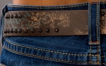 Bill Adler Design Studded Tiger Belt