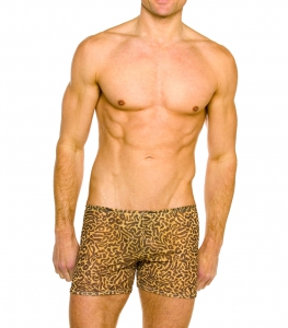 Kiniki Pacha Swim Short, мужские плавки-шорты из 100% Transol Tan Through Fabric, купить плавки Kiniki