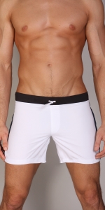 Timoteo New Board Short White, мужские плавки борд-шорты, купить белые плавки-шорты, заказать недорогие борд-шорты в интернет-магазине