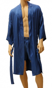 ManSilk Silk Stripe Robe, домашний шелковый мужской халат, шелковых халат для мужчин, подарок на день рождения
