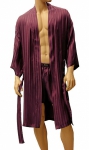 ManSilk Silk Stripe Jacquard Robe