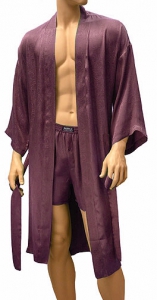 ManSilk Silk Paisley Jacquard Robe Port, домашний шелковый мужской халат, шелковый халат для мужчин, подарок на день рождения, домашняя одежда
