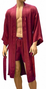ManSilk Silk Stripe Jacquard Robe, домашний шелковый мужской халат, шелковый халат для мужчин, подарок на день рождения