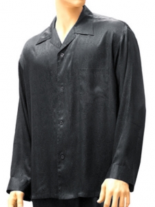 Mansilk Paisley Jacquard Top Pajamas Urban Grey, пиджак от мужской пижамы из 100 % натурального шёлка, купить и интернет-магазине