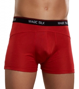 Magic Silk Panel Short Red, мужские боксеры из 100 % натурального шёлка, облегающие трусы-боксеры из натурального шёлка, купить шёлковые трусы