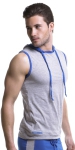 N2N Bodywear Trainer Hoodie Grey w/ Blue