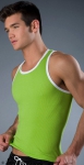 Whittall & Shon Contrast Tank Lime