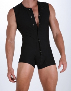 Mundo Unico Classic Body Suit Black, мужское нижнее бельё, боди, трико, купить мужское боди для тренировок, домашняя одежда для мужчин, комбинезон для сна, купить мужское бельё из Южной Америки