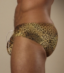 Cocksox Boy Leg Swim Brief Leopard